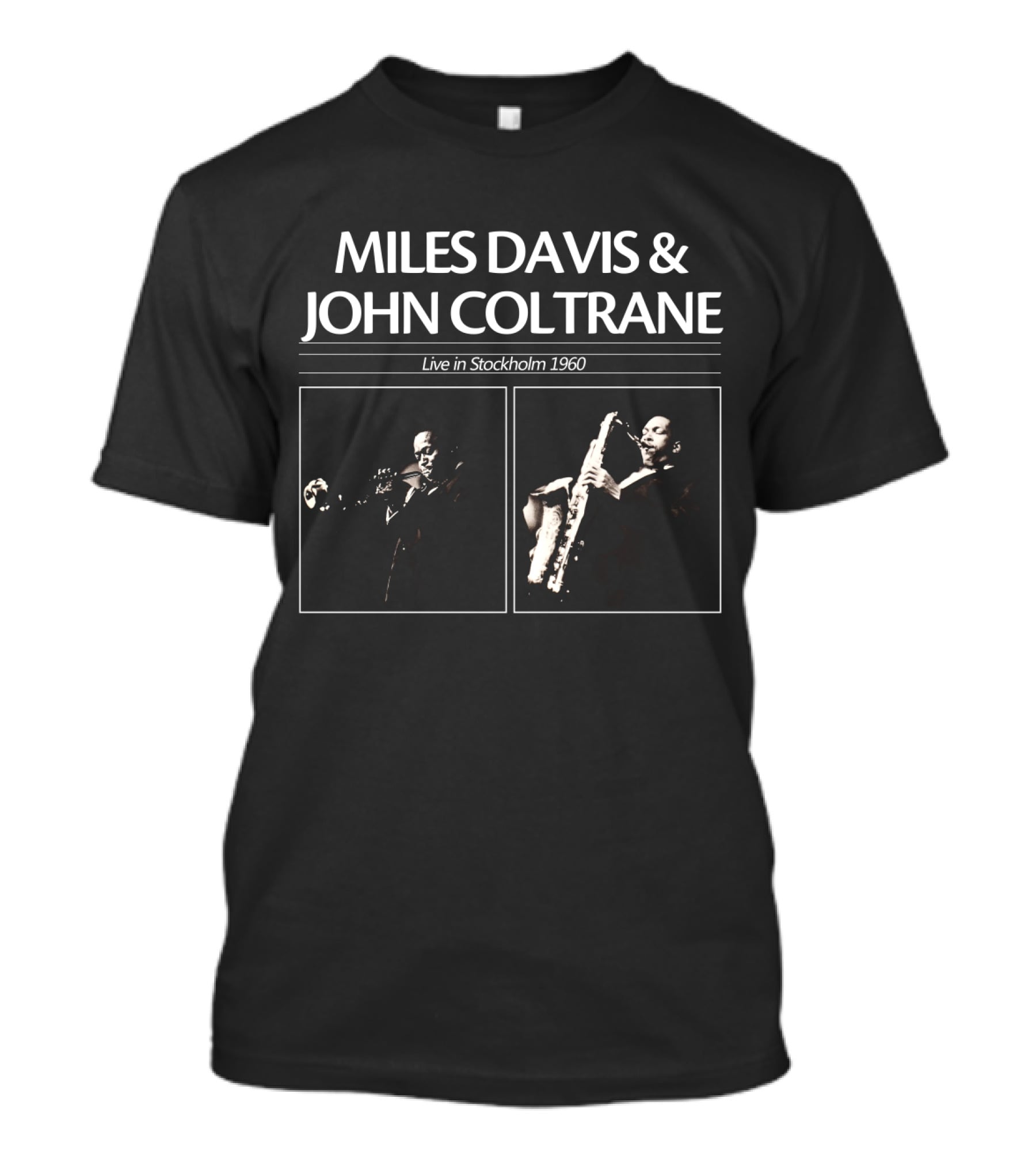 Miles Davis & John Coltrane Live In Stockholm 1960 T-Shirt