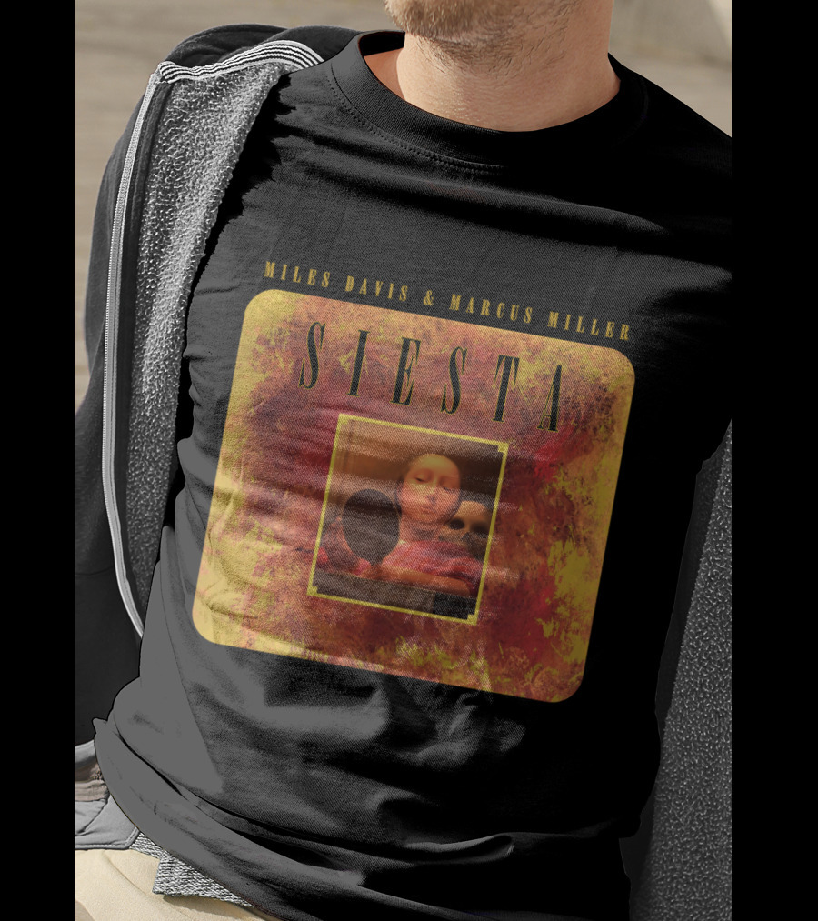 MDV 07 Miles Davis And Marcus Miller Siesta Album Cover T-Shirt