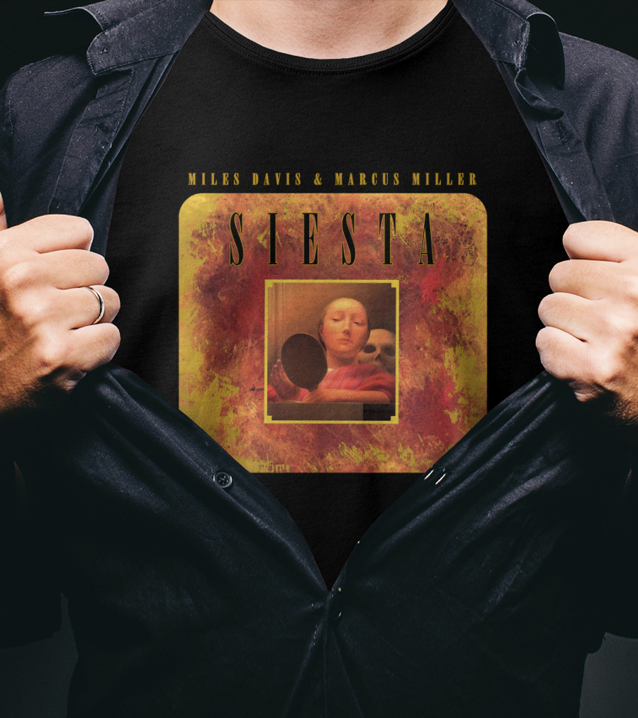 MDV 07 Miles Davis And Marcus Miller Siesta Album Cover T-Shirt