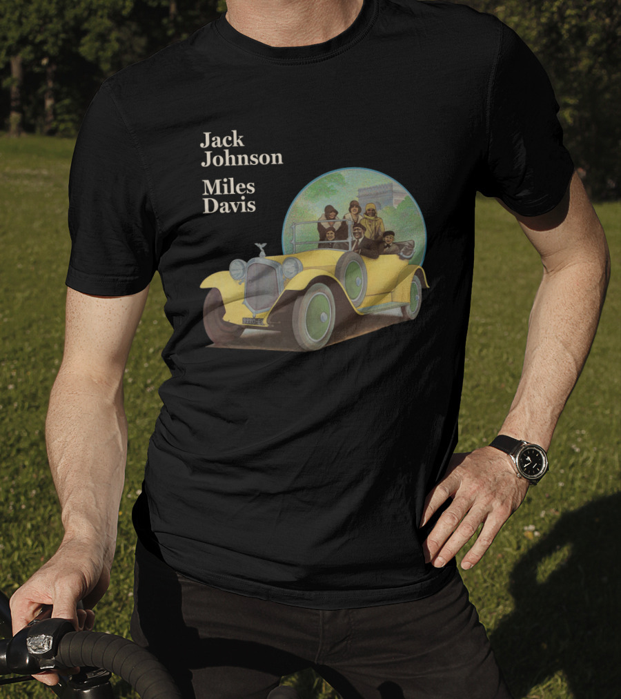 Jack Johnson Miles Davis Vintage Car Scene T-Shirt