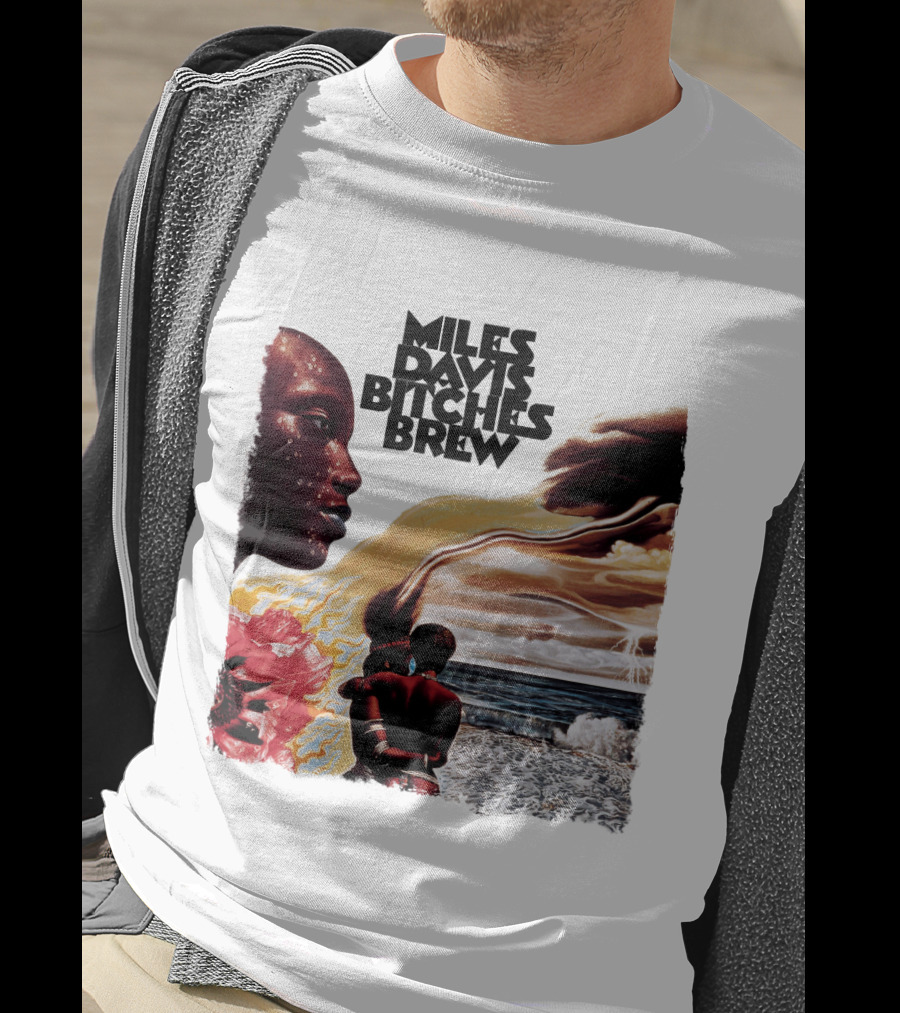 Miles Davis Bitches Brew Album Art Ocean And Figures T-Shirt