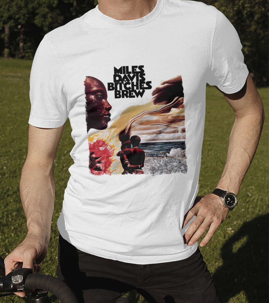 Miles Davis Bitches Brew Album Art Ocean And Figures T-Shirt