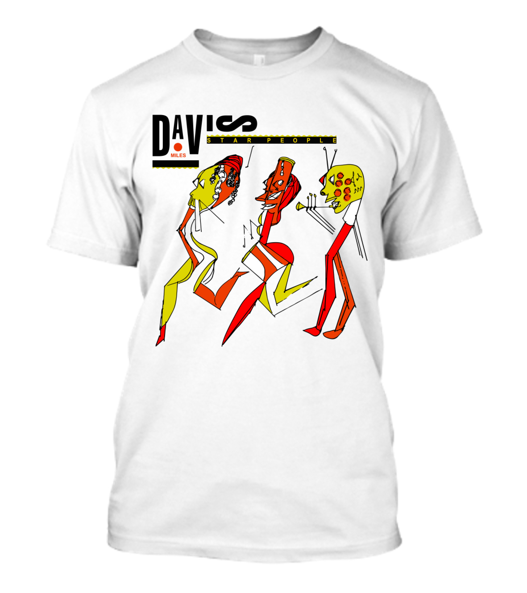 Miles Davis Star People Abstract Figures MDV 24 T-Shirt