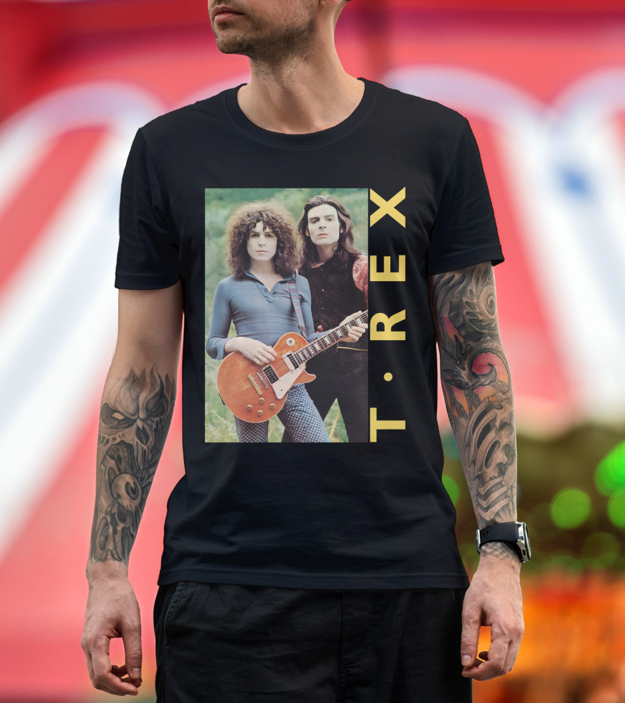 T·rex Band Portrait With Guitarist On Trx T-Shirt