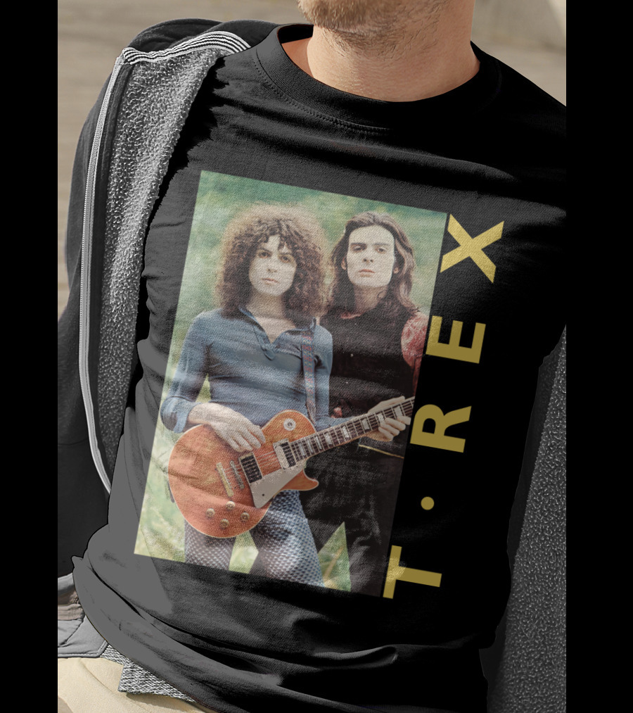 T·rex Band Portrait With Guitarist On Trx T-Shirt