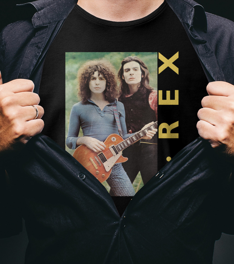 T·rex Band Portrait With Guitarist On Trx T-Shirt