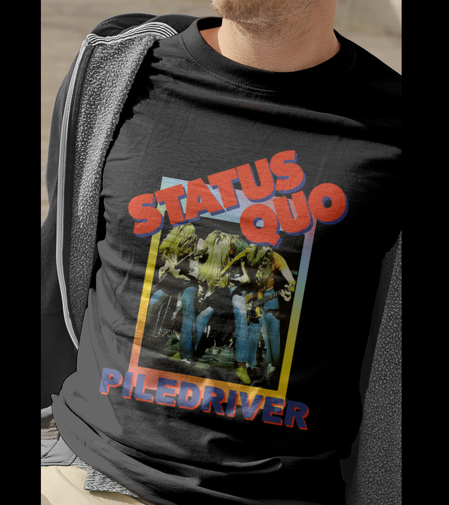 STATUS QUO PILEDRIVER Album Cover T-Shirt