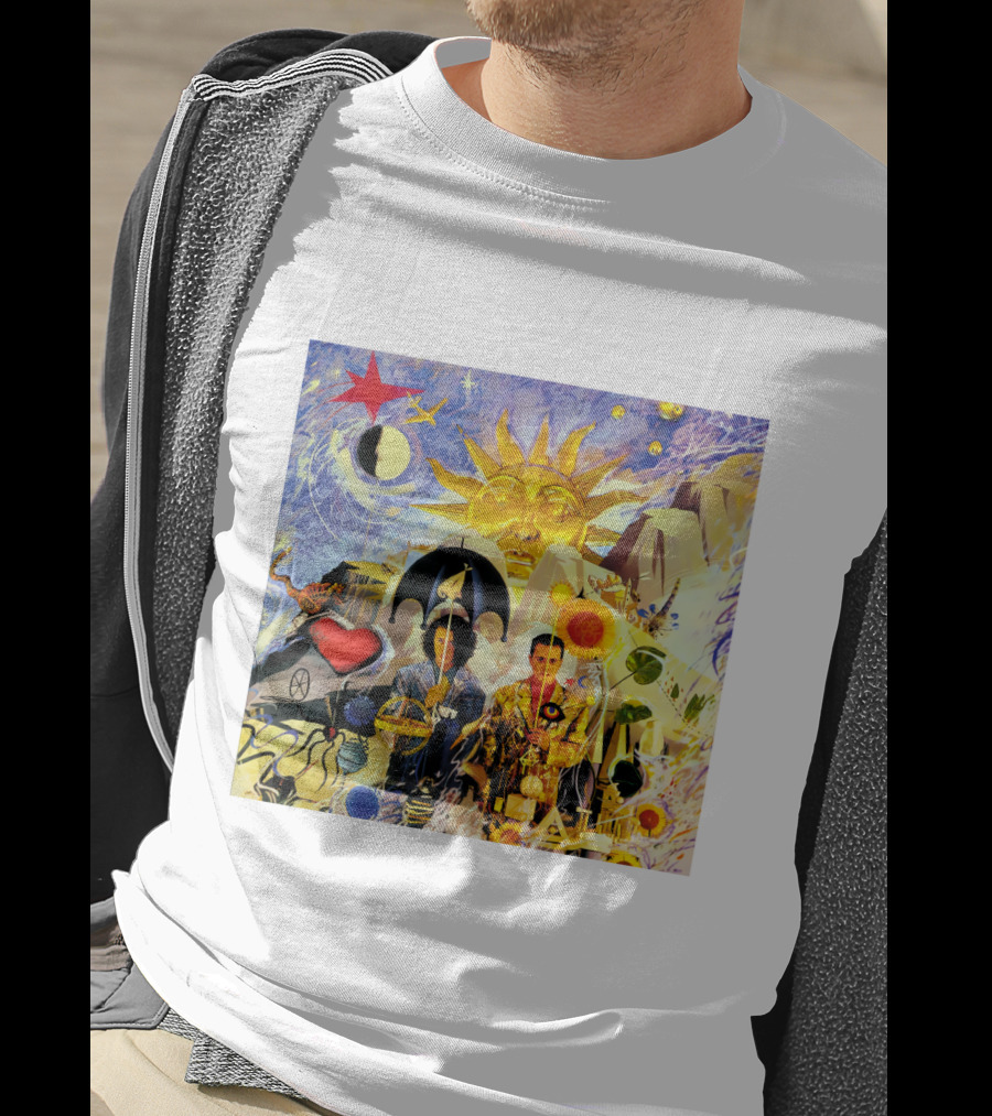 TFF 03 The Seeds Of Love Album Cover Collage Art Psychedelic T-Shirt