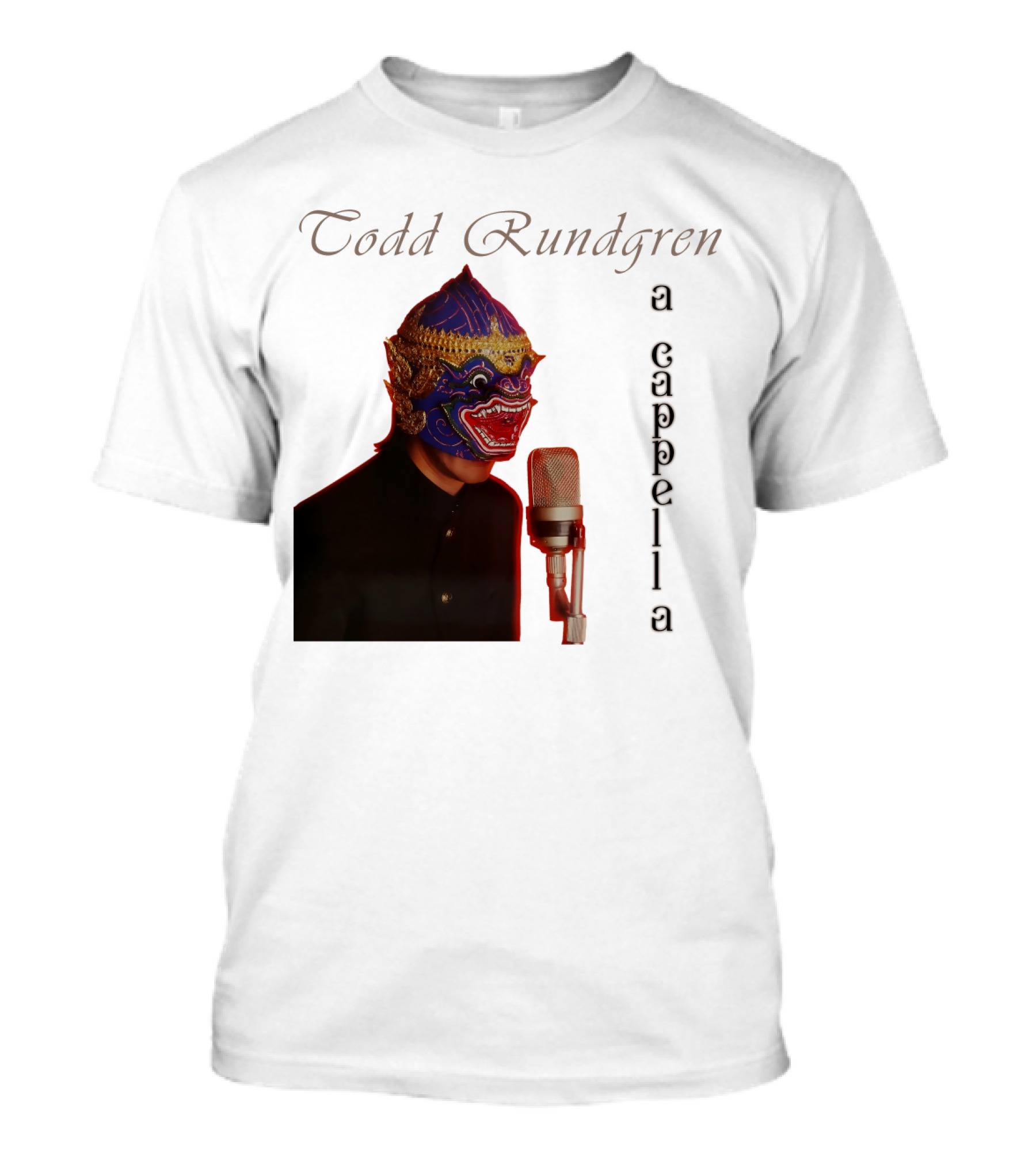 Todd Rundgren A Cappella Mask With Microphone T-Shirt