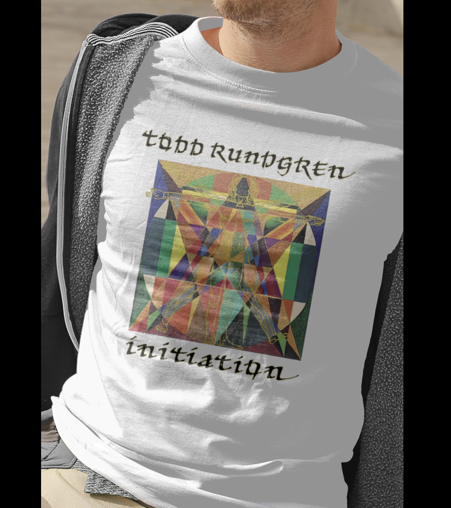 Todd Rundgren Initiation Vitruvian Geometric Multicolor Symbolism T-Shirt