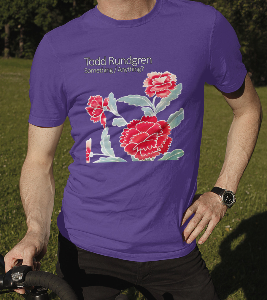 Todd Rundgren Something Anything Red Carnations Floral T-Shirt
