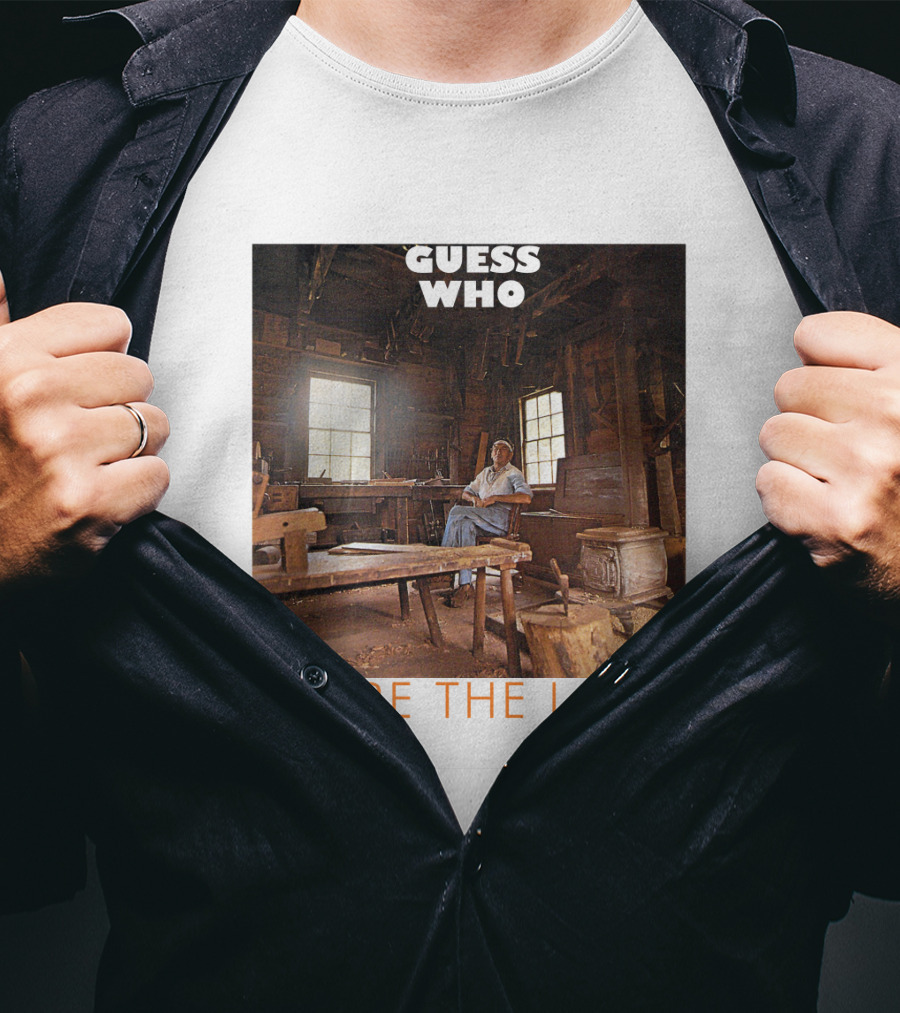 Guess Who Share The Land Rustic Cabin Scene T-Shirt