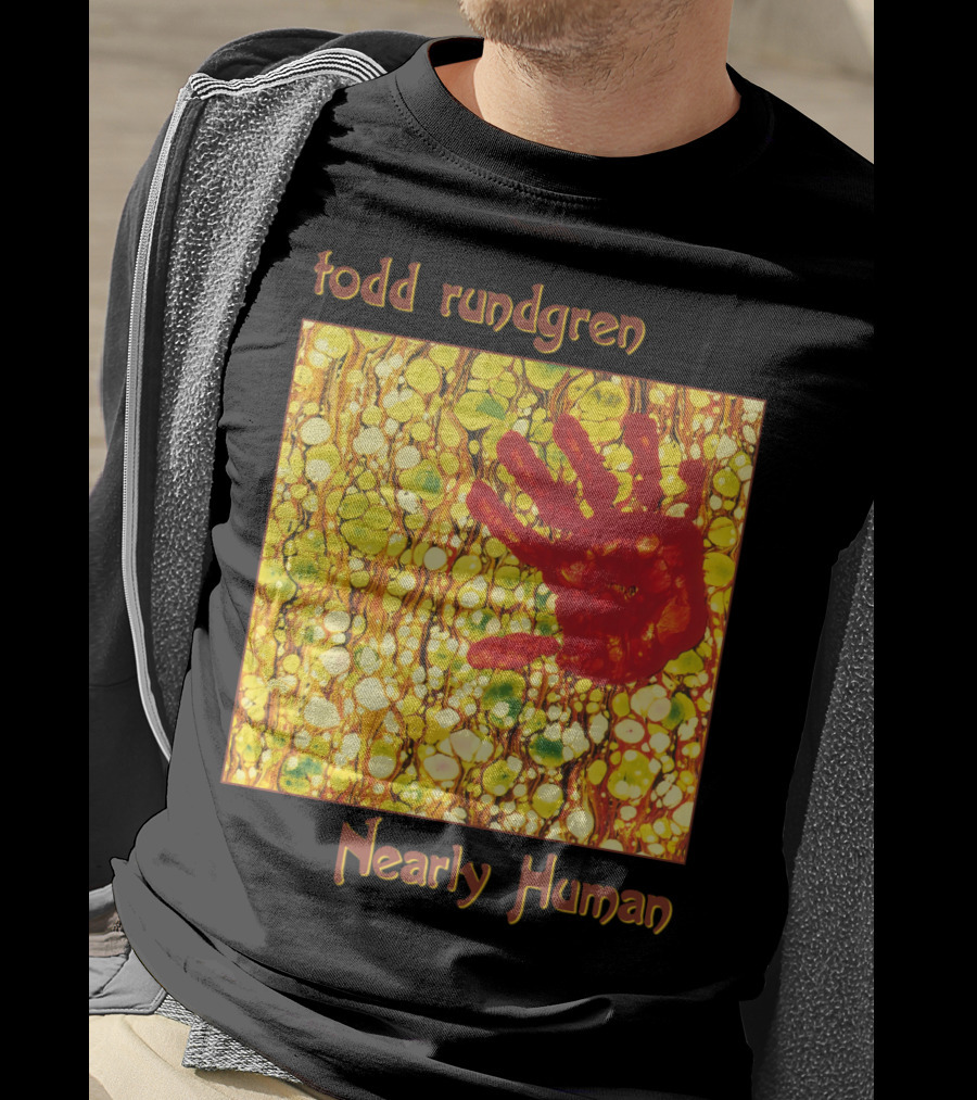 Todd Rundgren Nearly Human Handprint Cover T-Shirt