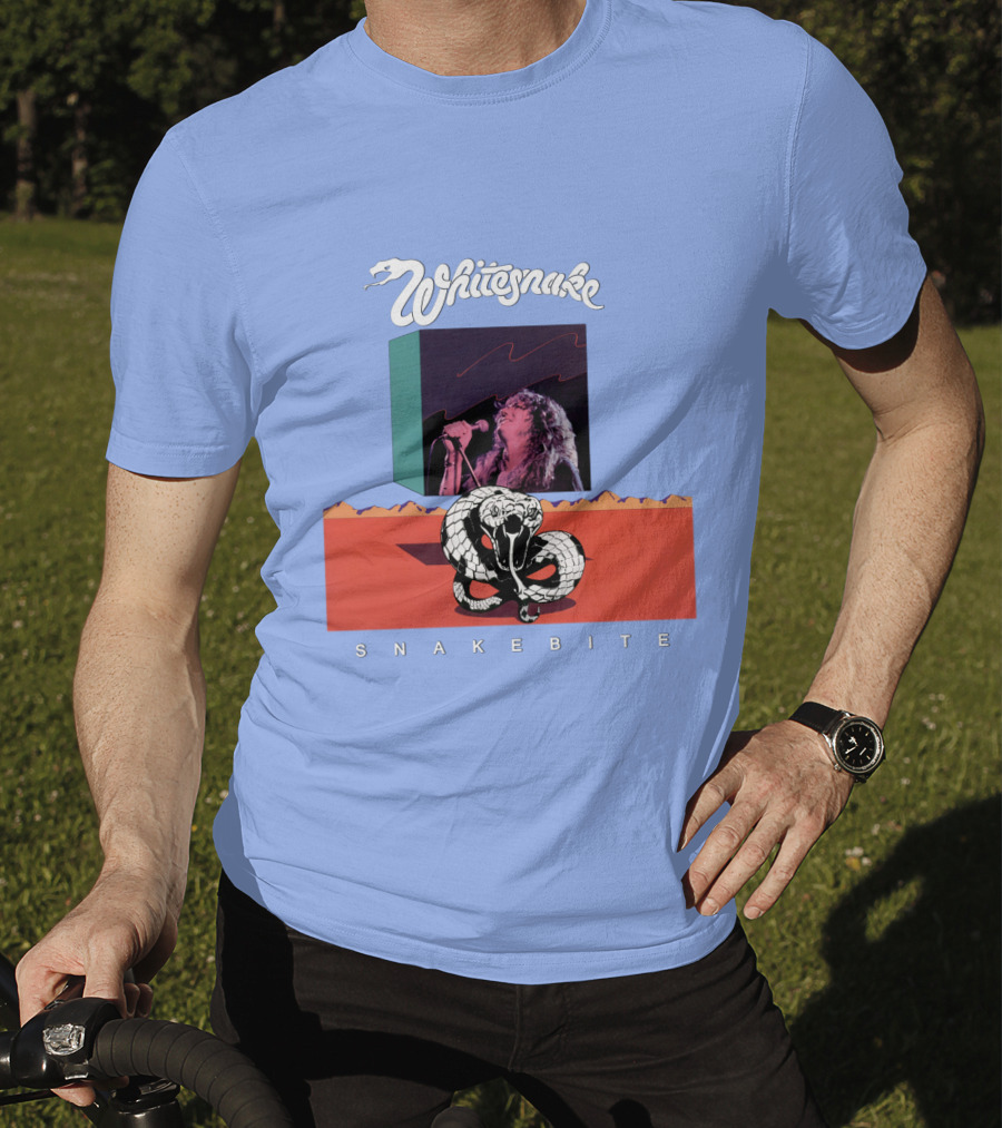 Whitesnake Snakebite Vintage Album Art With Snake And Singer T-Shirt