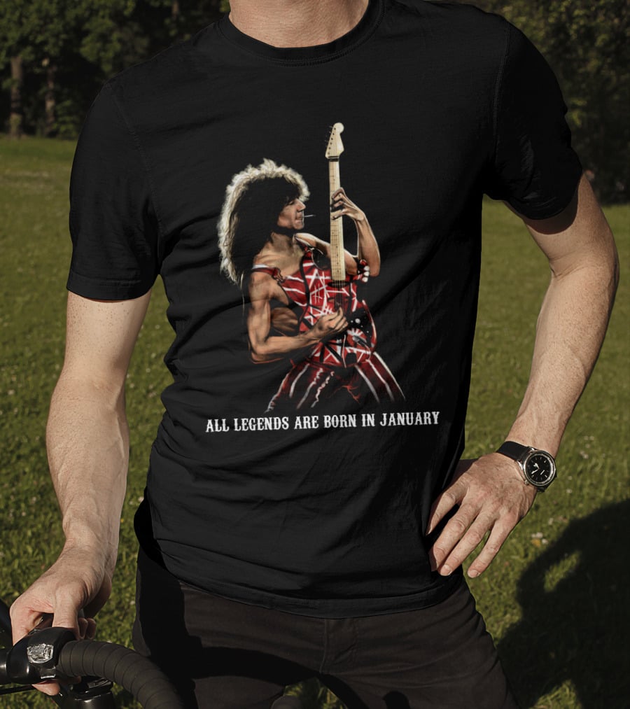 All Legends Are Born In January  T-Shirt