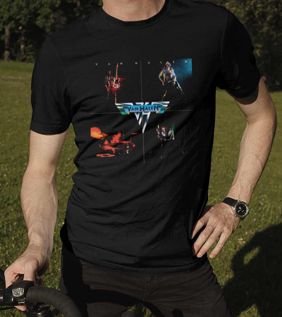 Van Halen Band Members Collage T-Shirt