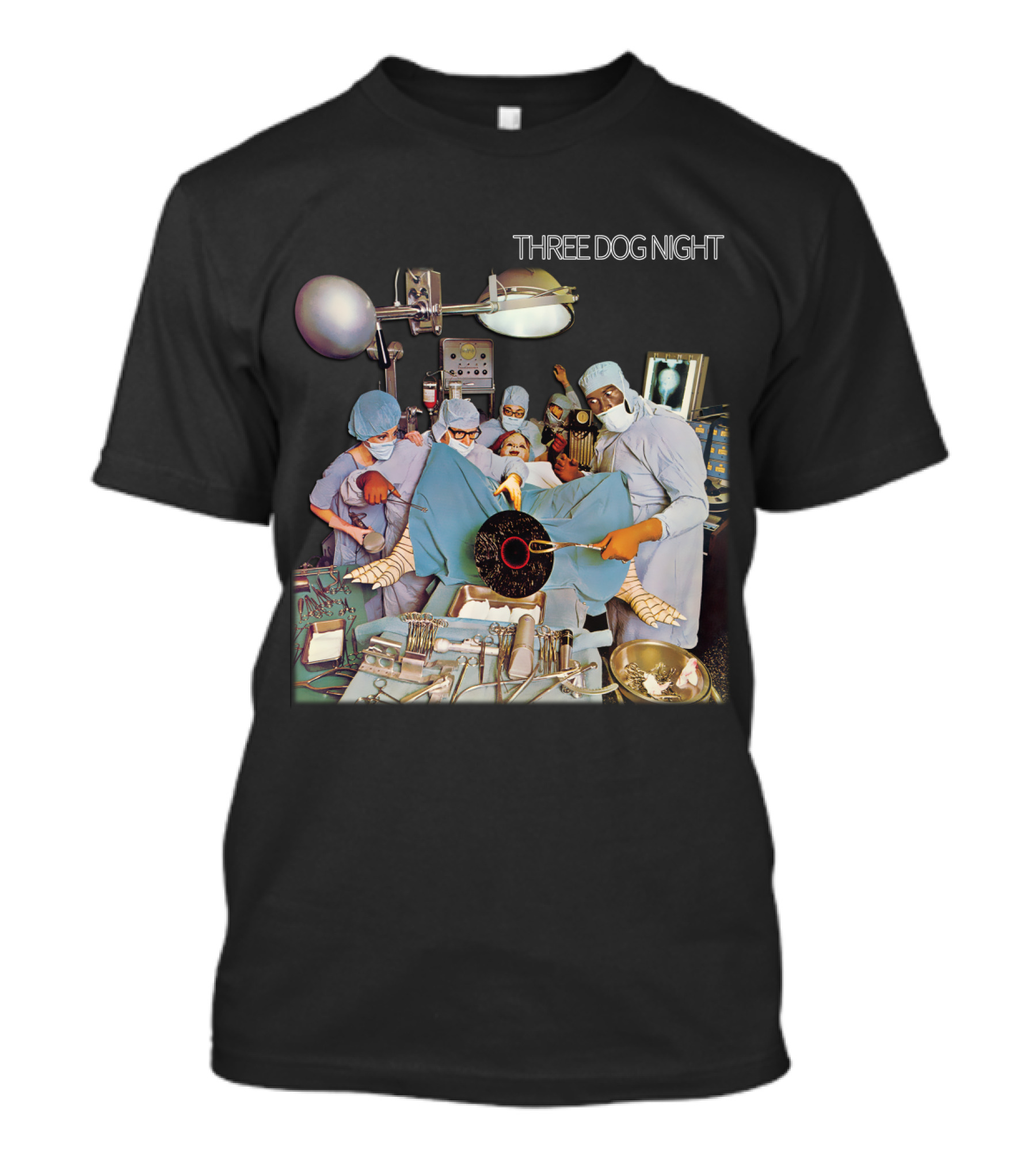 Three Dog Night Vinyl Surgery Operation Scene T-Shirt