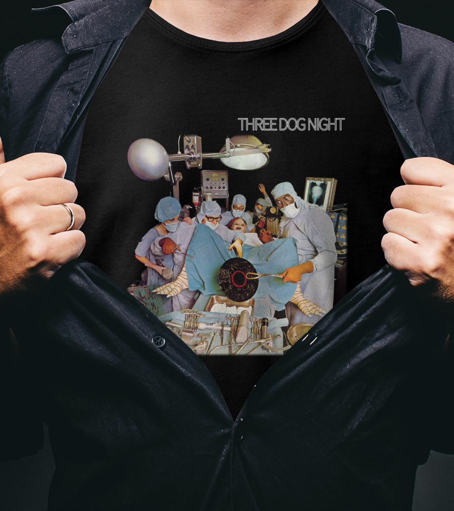 Three Dog Night Vinyl Surgery Operation Scene T-Shirt