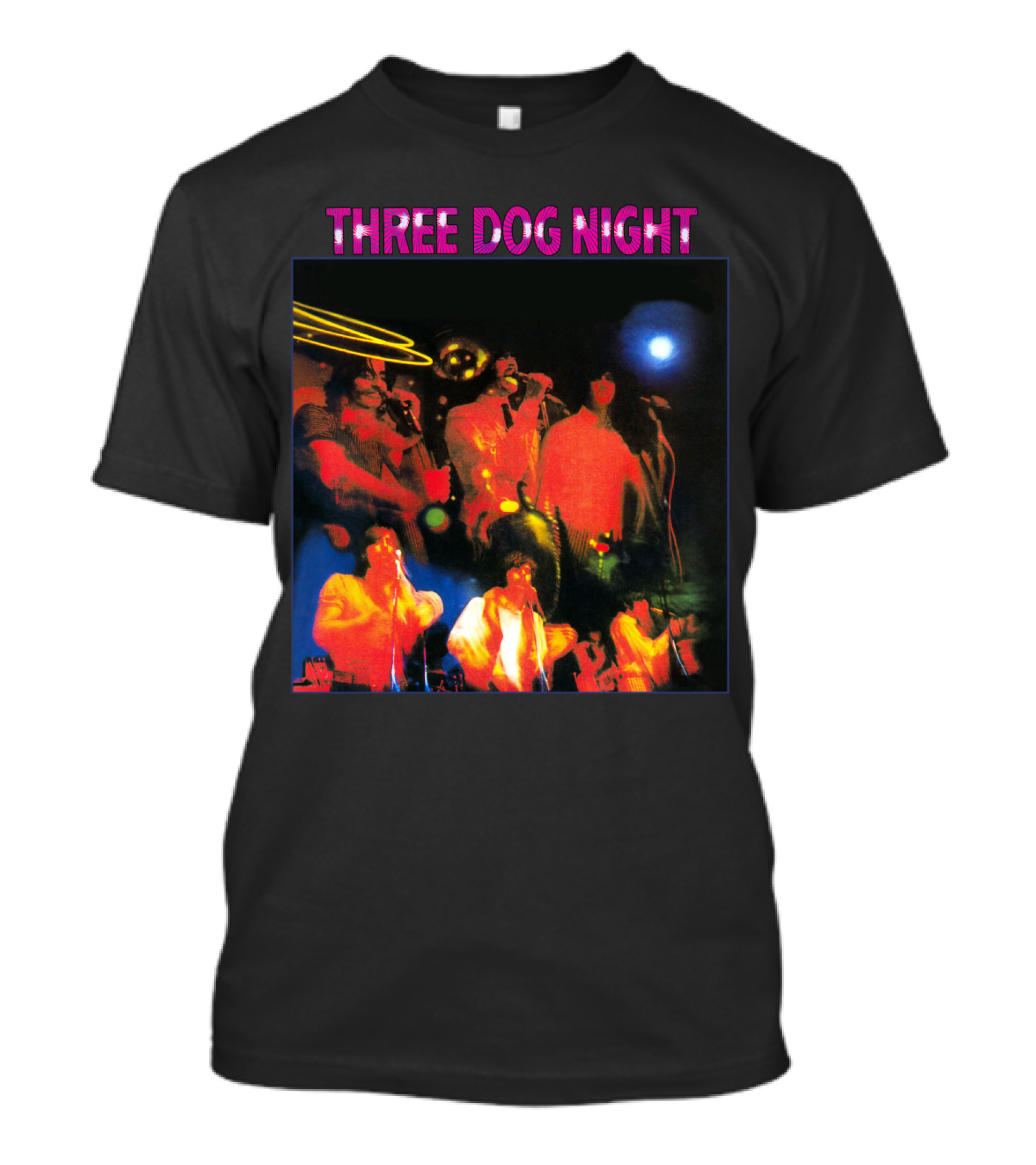 Three Dog Night Band Psychedelic Concert T-Shirt