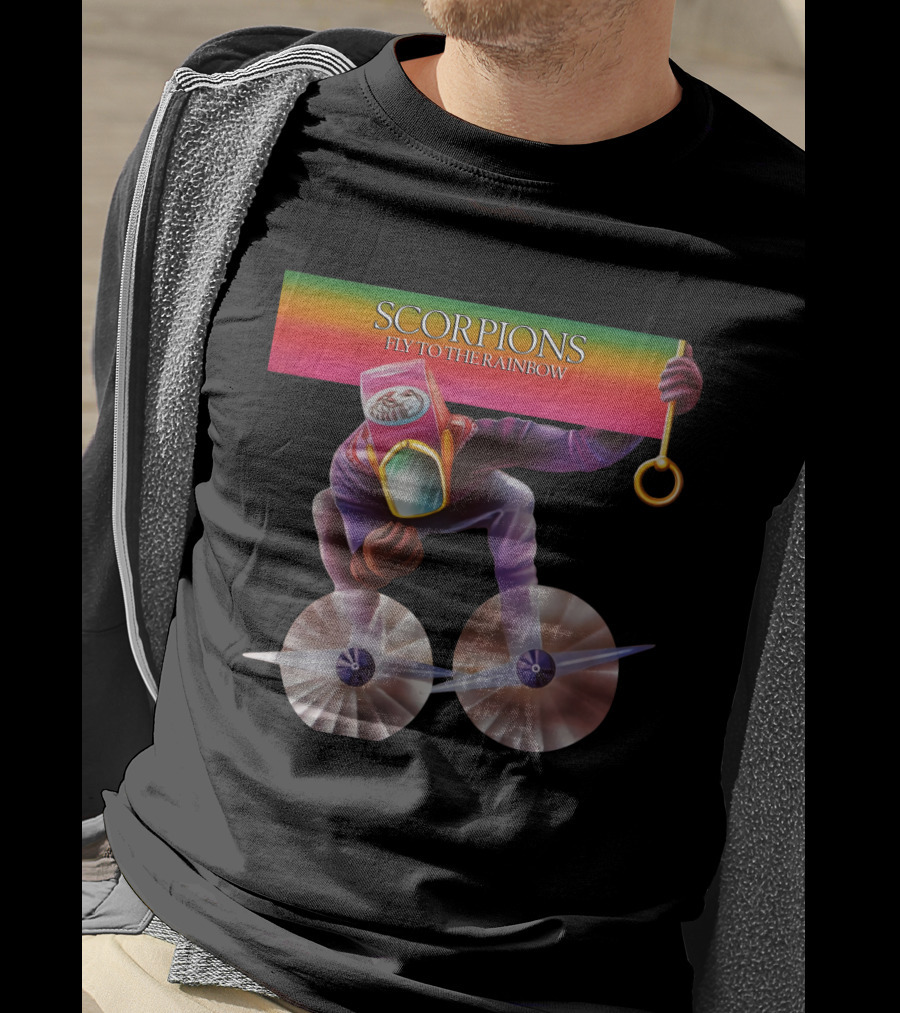 Scorpions Fly To The Rainbow Colorful T-Shirt