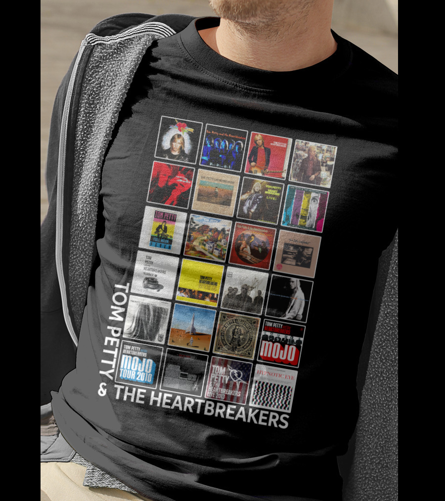 Tom Petty And The Heartbreakers Album Cover Collage T-Shirt