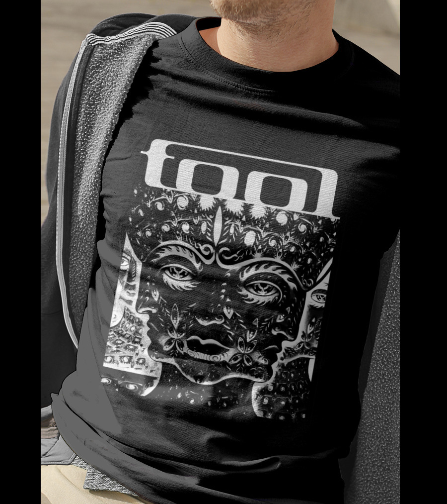Tool Alex Grey Psychedelic Art Three Faces T-Shirt
