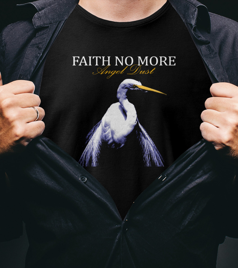 Faith No More Angel Dust Egret Album Cover T-Shirt