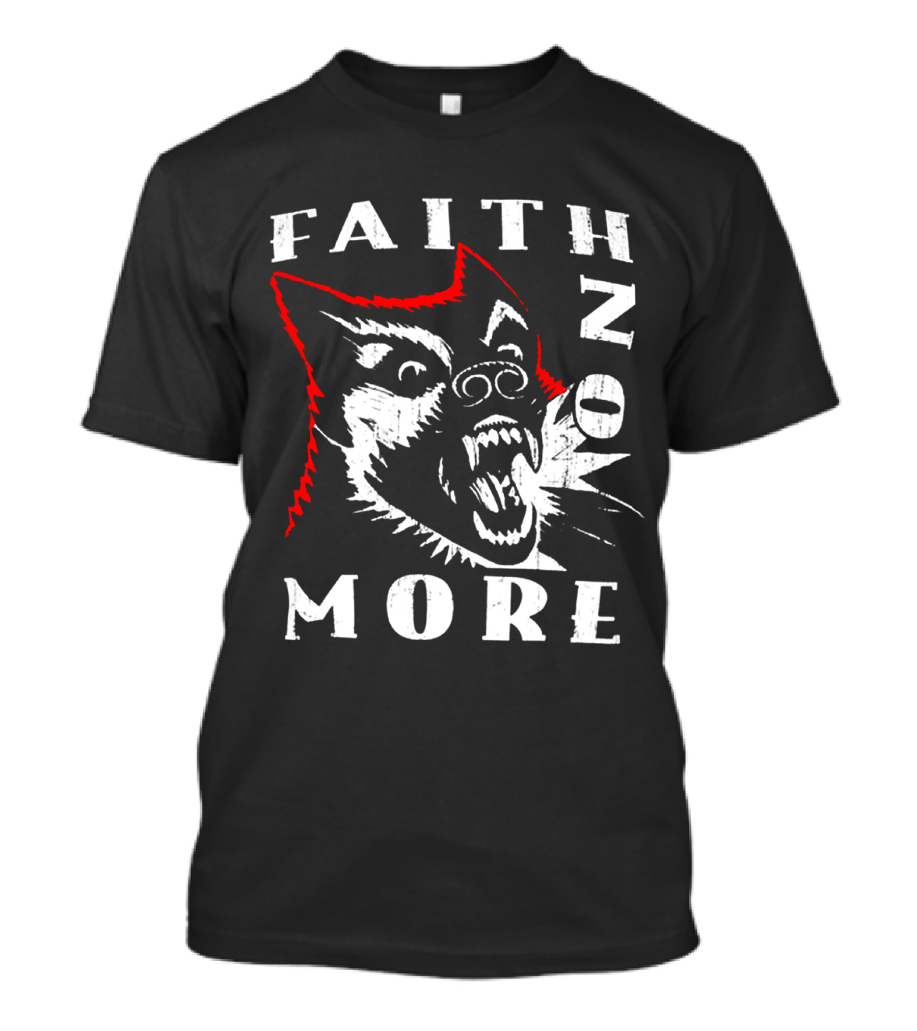 Faith No More Screaming Wolf Design Fnm-Ms T-Shirt