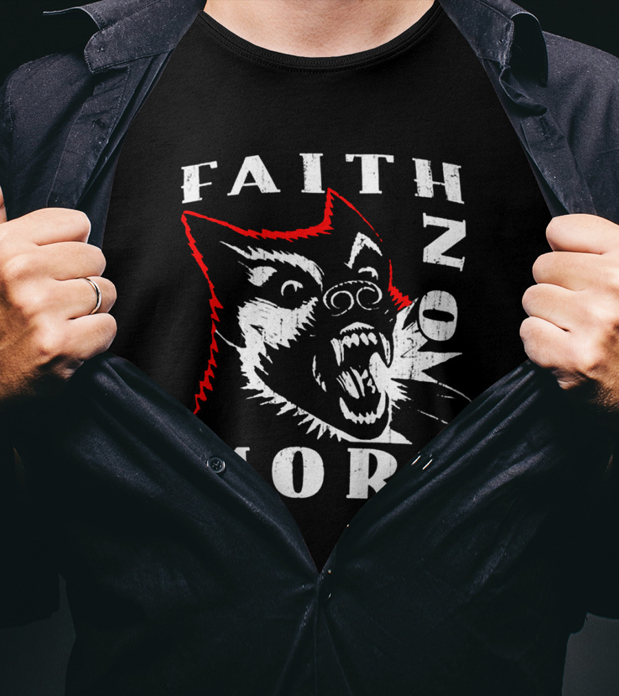 Faith No More Screaming Wolf Design Fnm-Ms T-Shirt