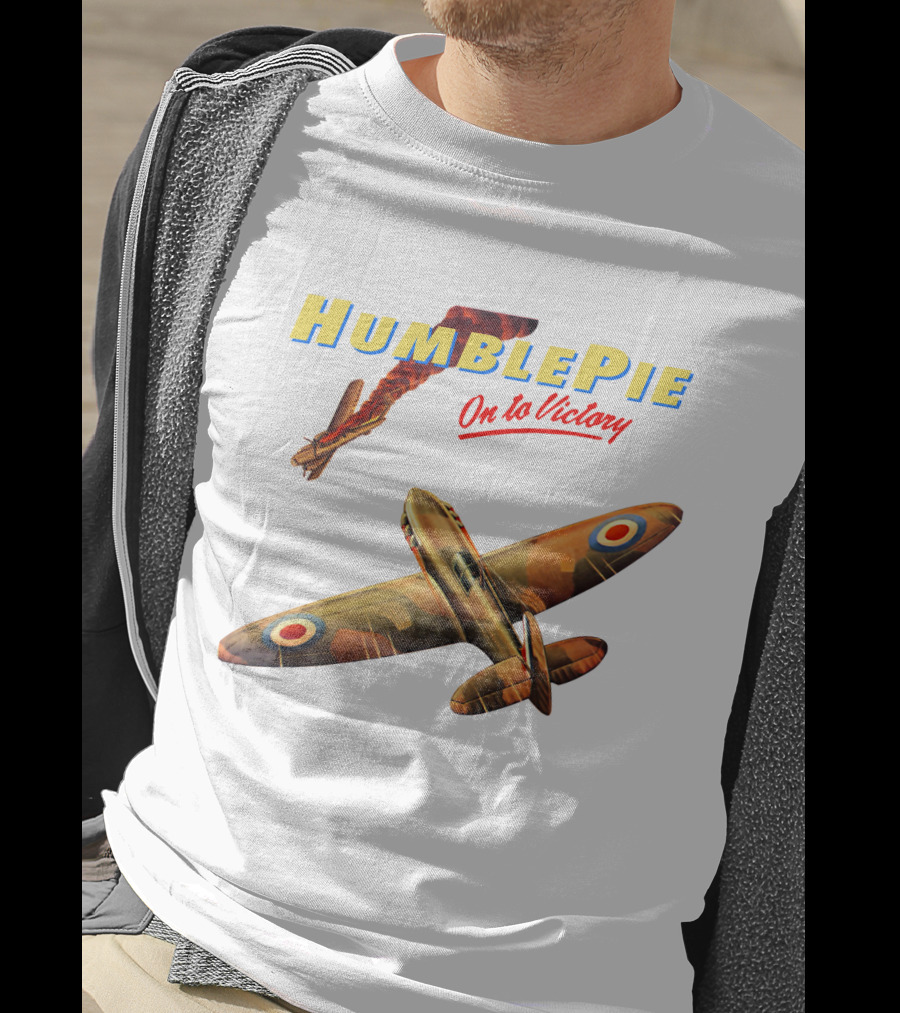 Humble Pie On To Victory Airplane Art Hbp-Ms T-Shirt