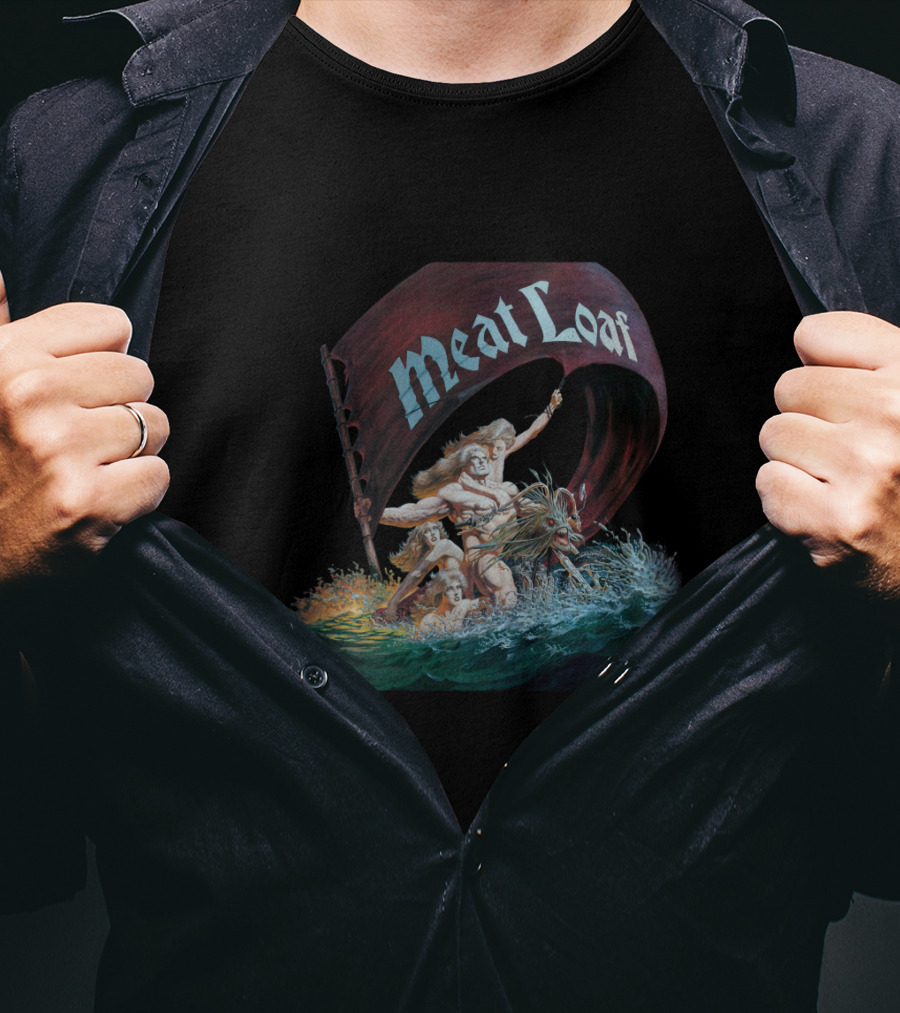 Meat Loaf Viking Ship Adventure On Turbulent Seas T-Shirt