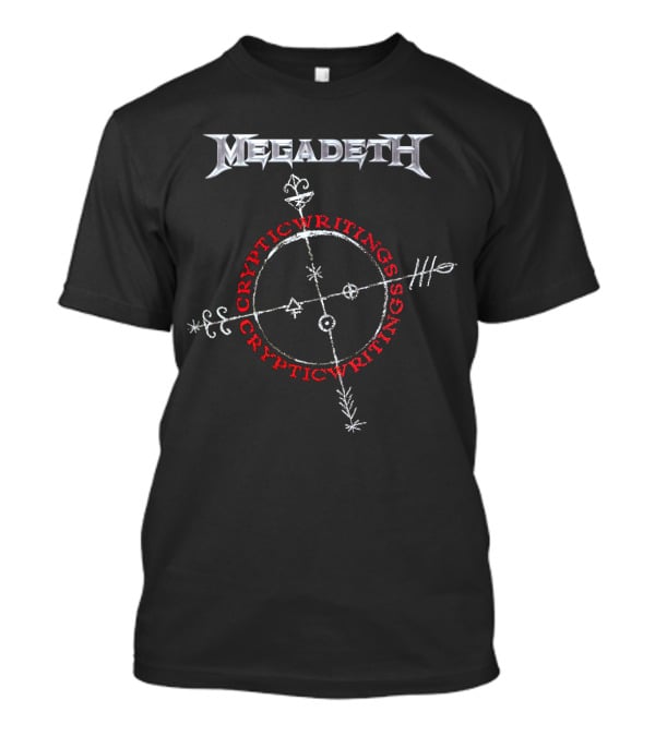 Megadeth Cryptic Writings Symbol And T-Shirt