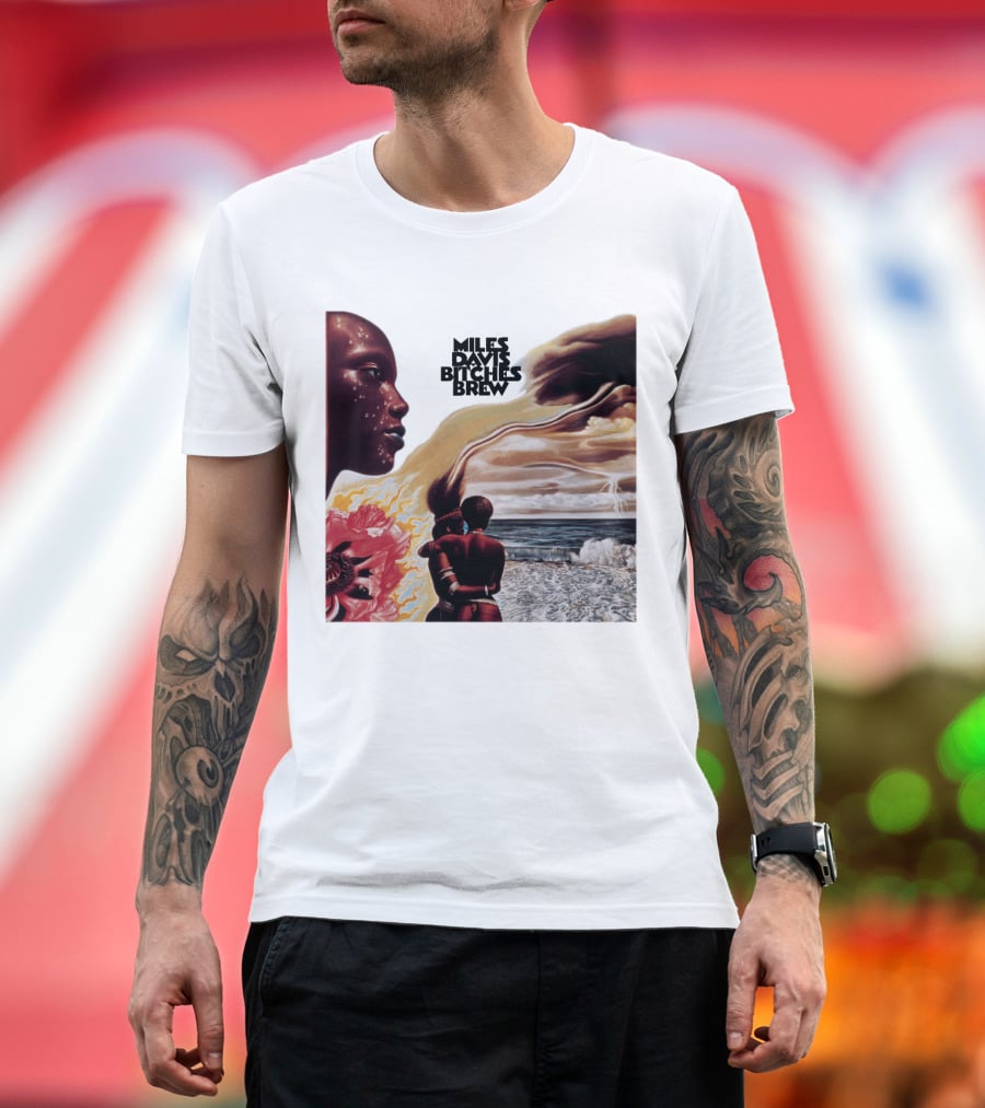 Miles Davis Bitches Brew Album Cover Art T-Shirt