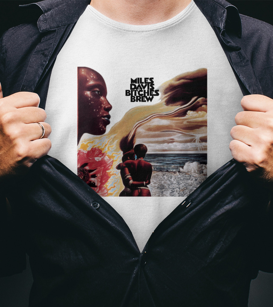 Miles Davis Bitches Brew Album Cover Art T-Shirt