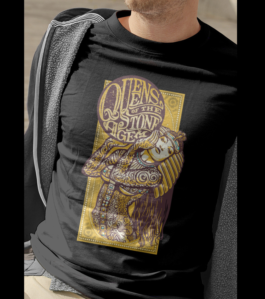 Queens Of The Stone Age Egyptian Tattoo Art T-Shirt