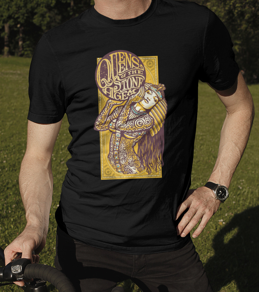 Queens Of The Stone Age Egyptian Tattoo Art T-Shirt