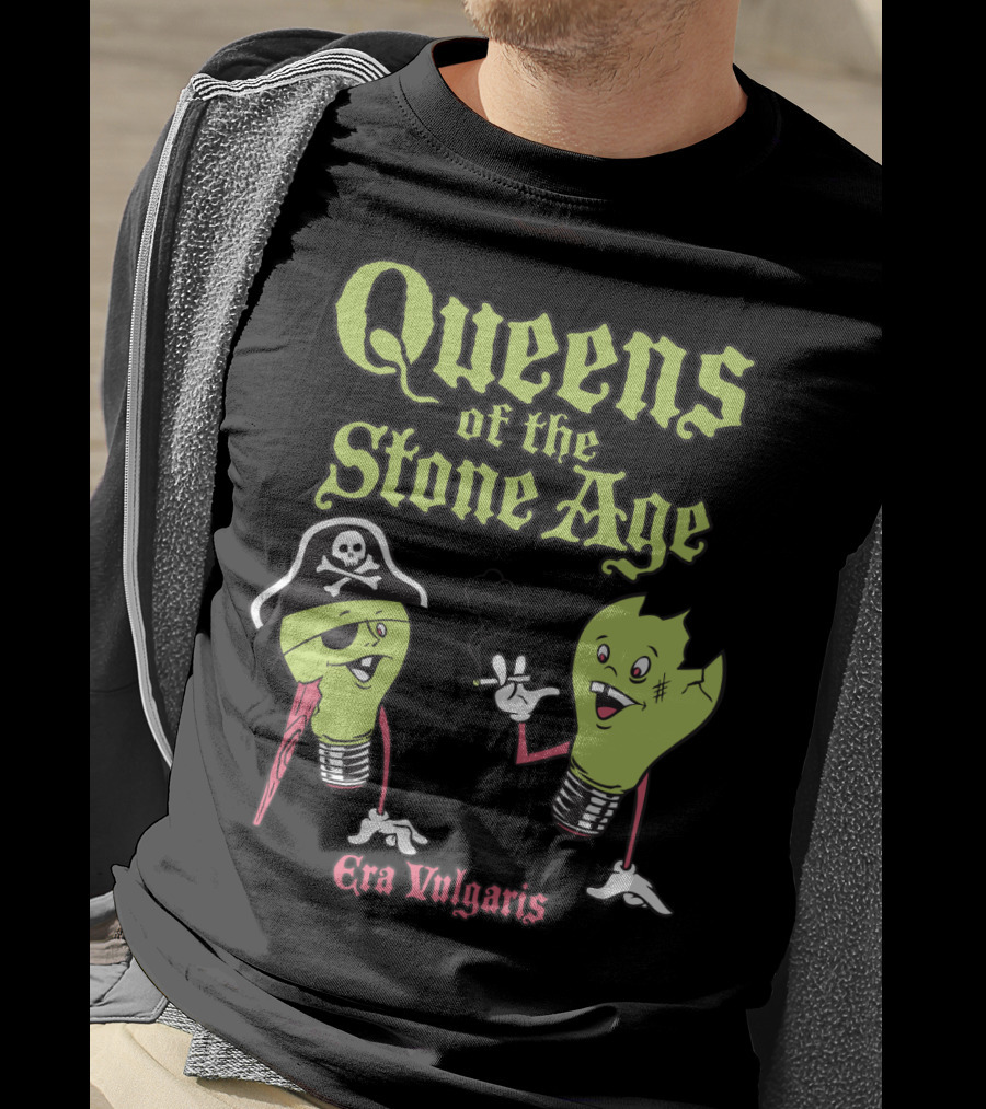 Queens Of The Stone Age Era Vulgaris Pirate Light Bulbs T-Shirt