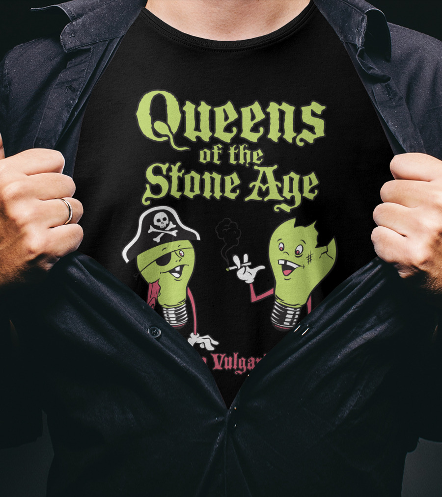 Queens Of The Stone Age Era Vulgaris Pirate Light Bulbs T-Shirt