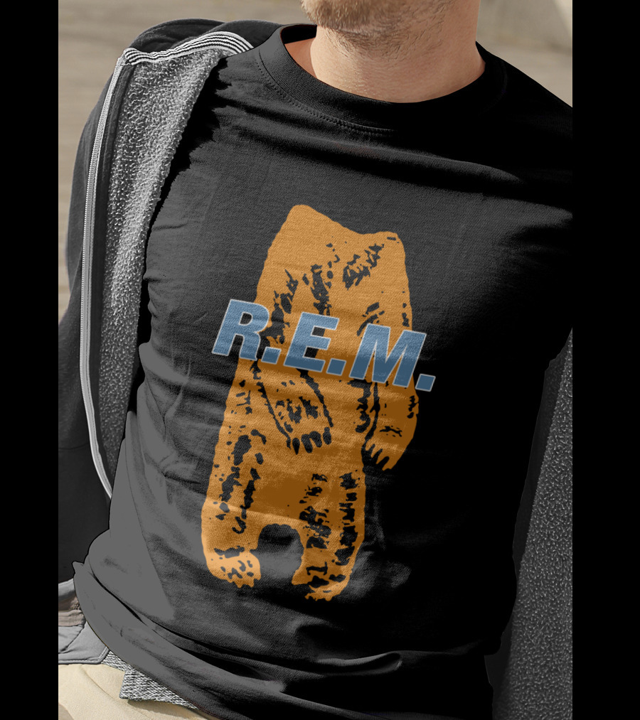 R.e.m. Bear Orange Print T-Shirt