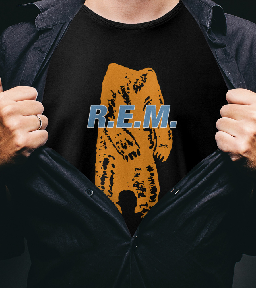 R.e.m. Bear Orange Print T-Shirt