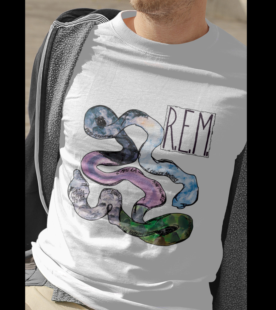 R.e.m. Album Artwork With Track Titles Elements T-Shirt