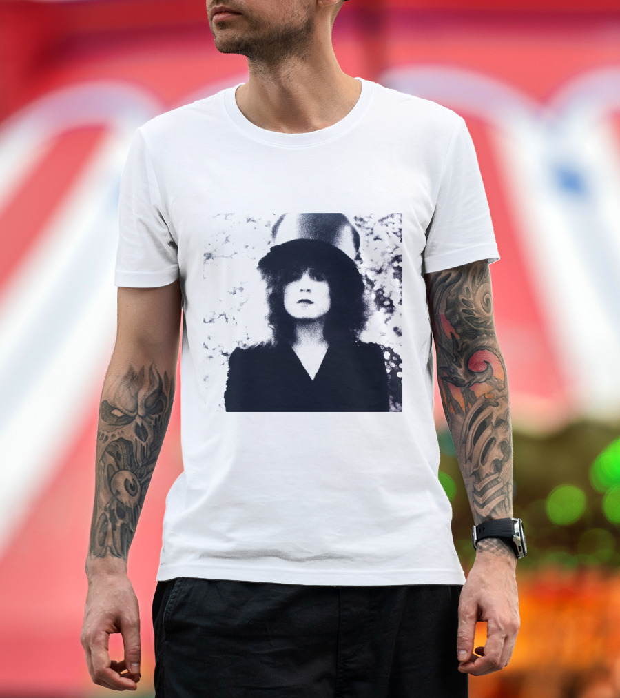 Marc Bolan Top Hat Monochrome Portrait Trx T-Shirt