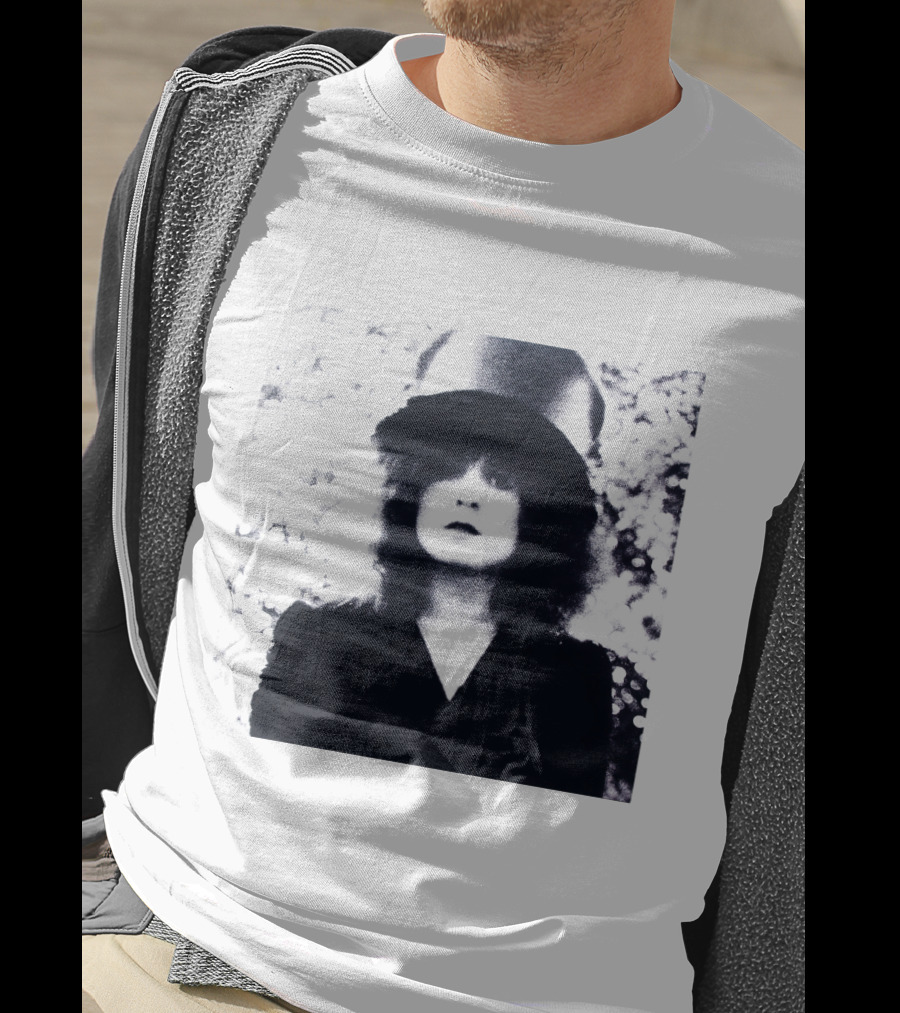 Marc Bolan Top Hat Monochrome Portrait Trx T-Shirt