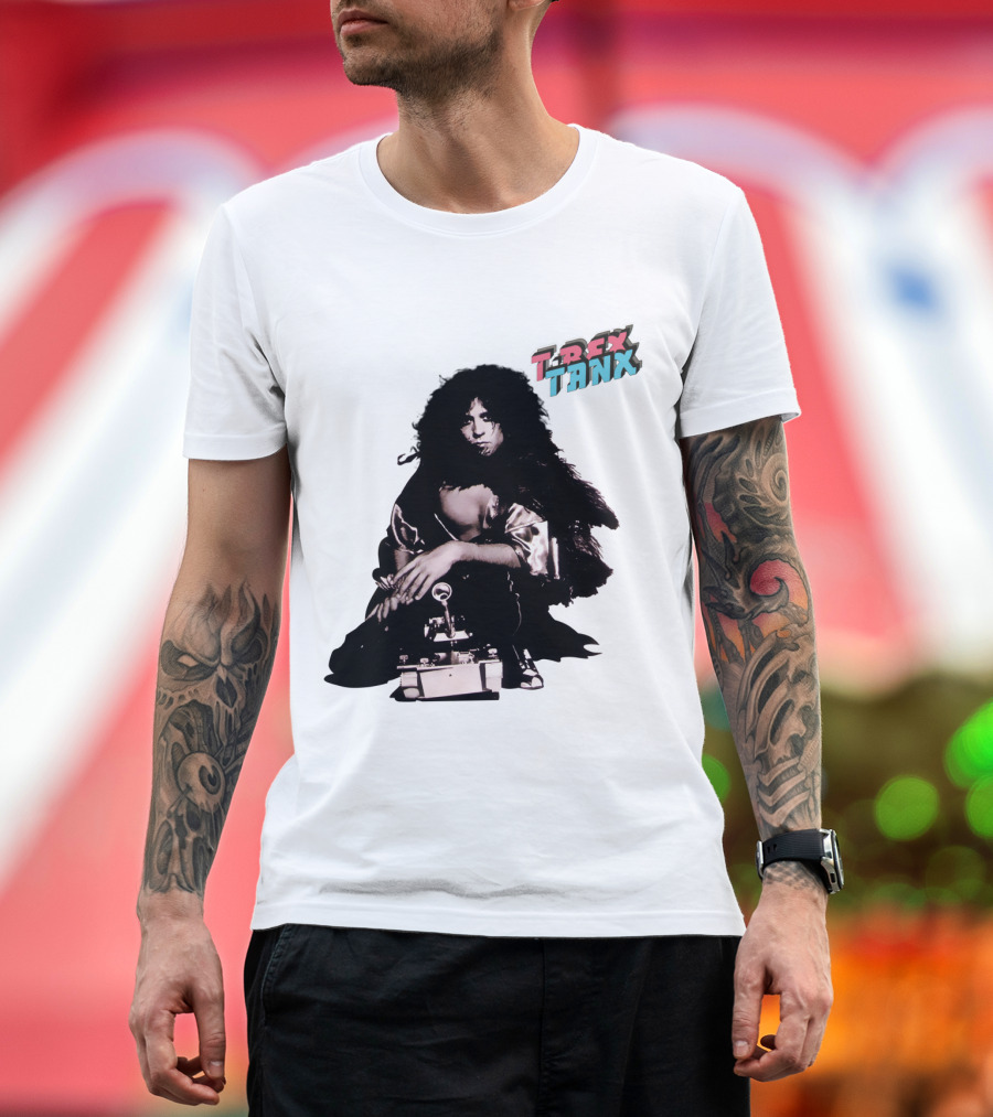 T. Rex Tanx Marc Bolan Glam Rock Iconic Pose T-Shirt