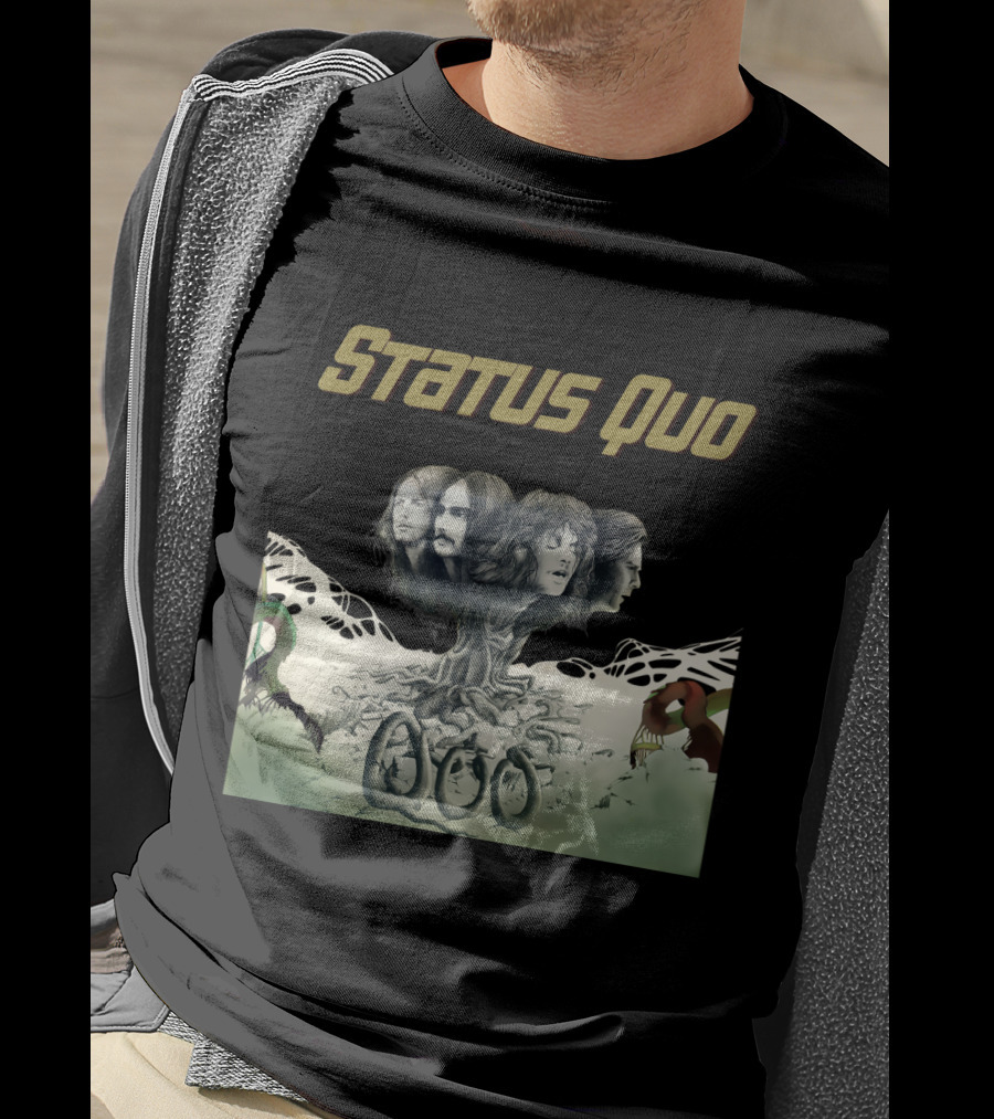 Status Quo Band Tree Faces T-Shirt