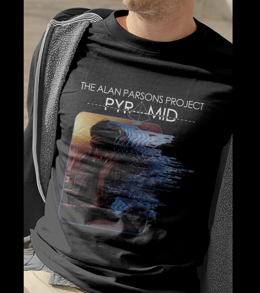 The Alan Parsons Project Pyramid Album Distorted Reflection T-Shirt