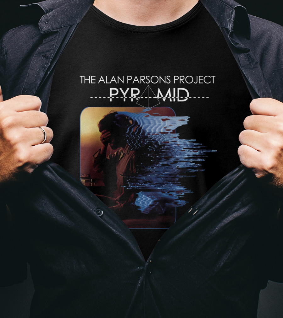 The Alan Parsons Project Pyramid Album Distorted Reflection T-Shirt