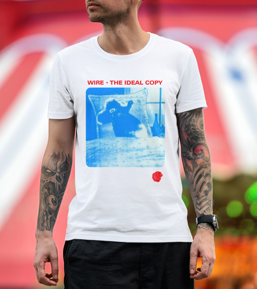 Wire The Ideal Copy Blue Dog on Pillow T-Shirt