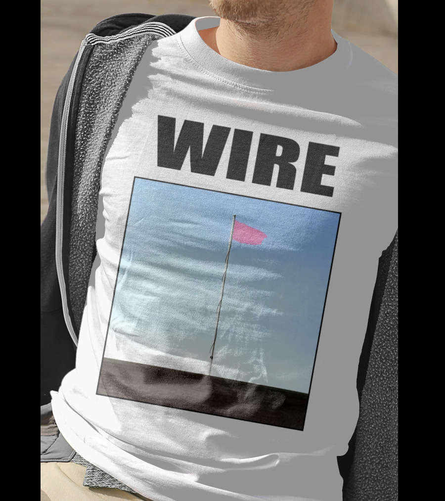 Wire Pink Flag Iconic Album Cover T-Shirt