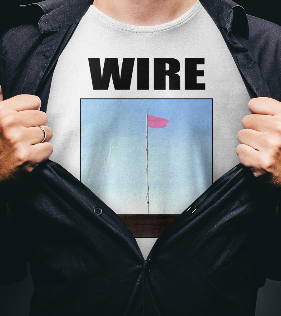 Wire Pink Flag Iconic Album Cover T-Shirt
